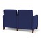 Lesro Siena Lounge Reception 2 Seat Tandem Seating, Walnut, OH Cobalt Upholstery SN2103 - alternate 3